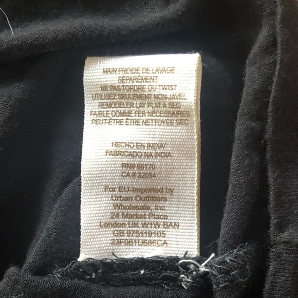 Free People Black Lace Cutout Top XS - Picture 6 of 7